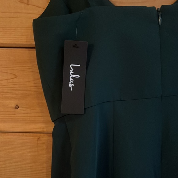 Lulu’s Dark Green Dress - Picture 8 of 10